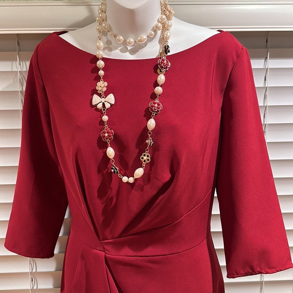 JS Collections holiday midi dress - Picture 2 of 6